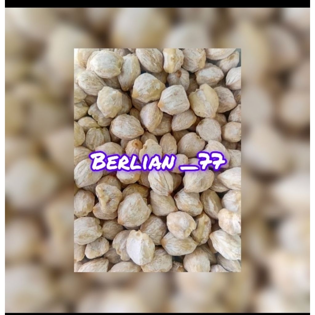 

kemiri bulat 1kg, tanpa cangkang dan dijamin original.