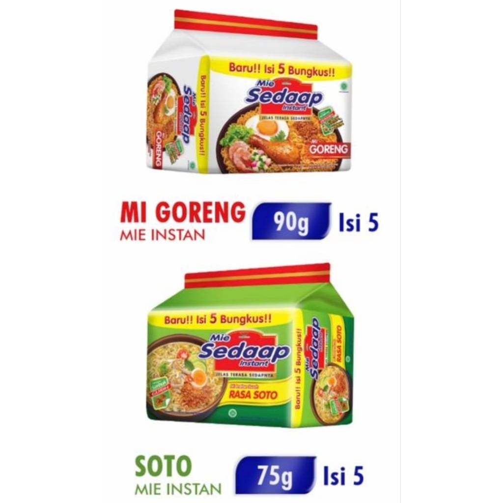 

Termuraahh MIE SEDAP BANDED ISI 5Bks/Mie Instant/Paket Hemat/Paket Ekonomis/Paket Murah