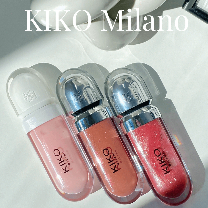 Kiko Milano 3D Hydra Moisturizing Lipgloss 6.5ml/Kiko Milano Unlimited Double Touch lipgloss / Kiko 