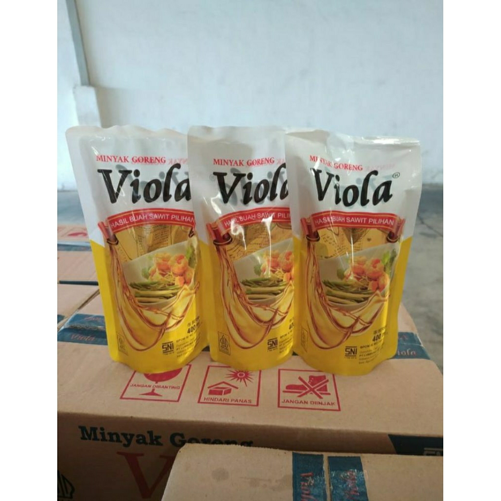 

Minyak goreng viola 400 ml pouch 6 pcs