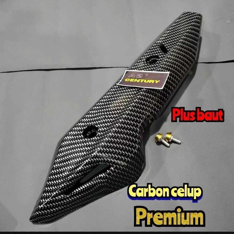 PREMIUM cover knalpot vario 150 new tutup knalpot vario 150 new carbon plus baut
