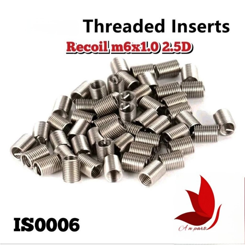 helicoil recoil m6x1.0 2.5D recoil baut 10 recoil baut kunci 10 recoil baut drat 10