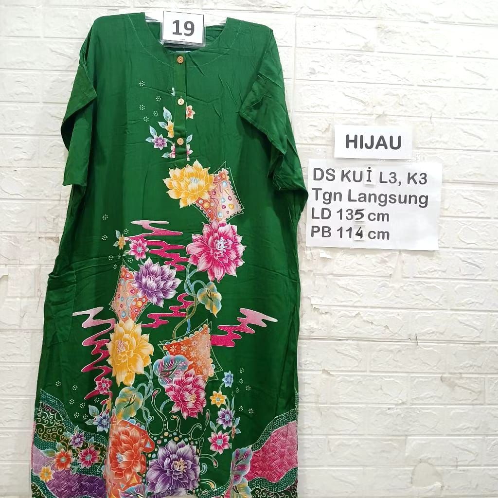 Baju Tidur Daster Busui Jumbo Ld 130 Lengan Pendek Murah Kekinian Kencana Ungu Asli Ibu Ibu Orang Tu