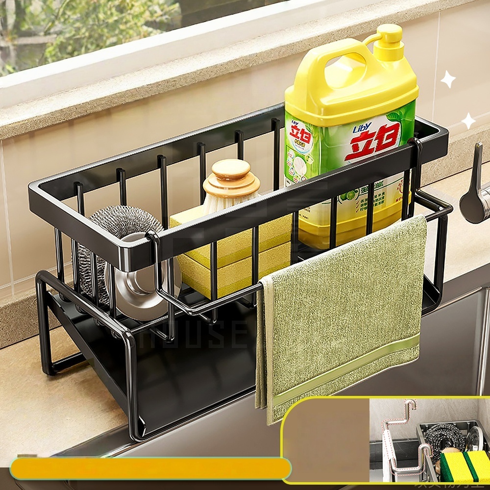 Rak Spons Cuci Piring Rak Wastafel Cuci Piring  Rak Piring Wastafel Plastik Tempat Spons Cuci Piring