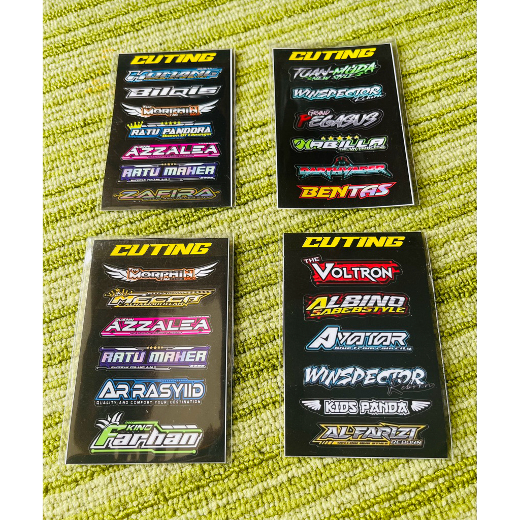 

Stiker Cuting Julukan Miniatur Bus RKC