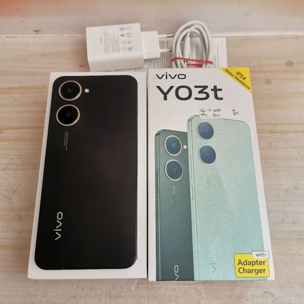 Vivo Y03t ram 4GB 64GB Bekas - Fullset Resmi - second