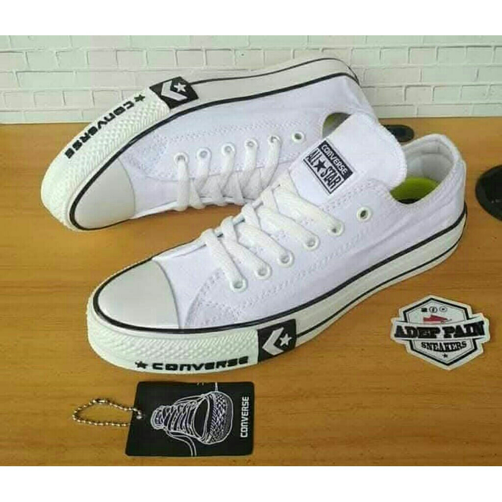 SEPATU ALL STAR CONVERSE MOTIF FULL WHITE
