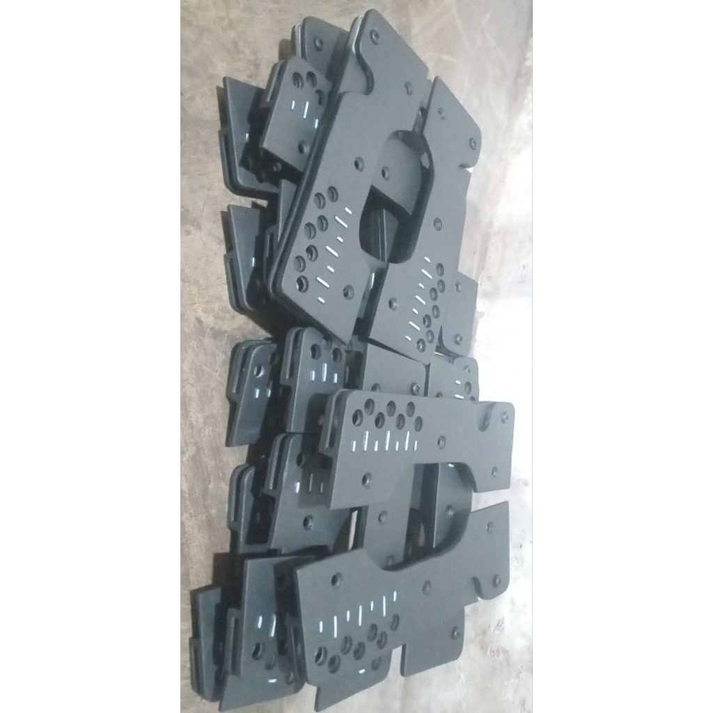 breket castom line array matrial alumunium breket box sound system presisi 10inc