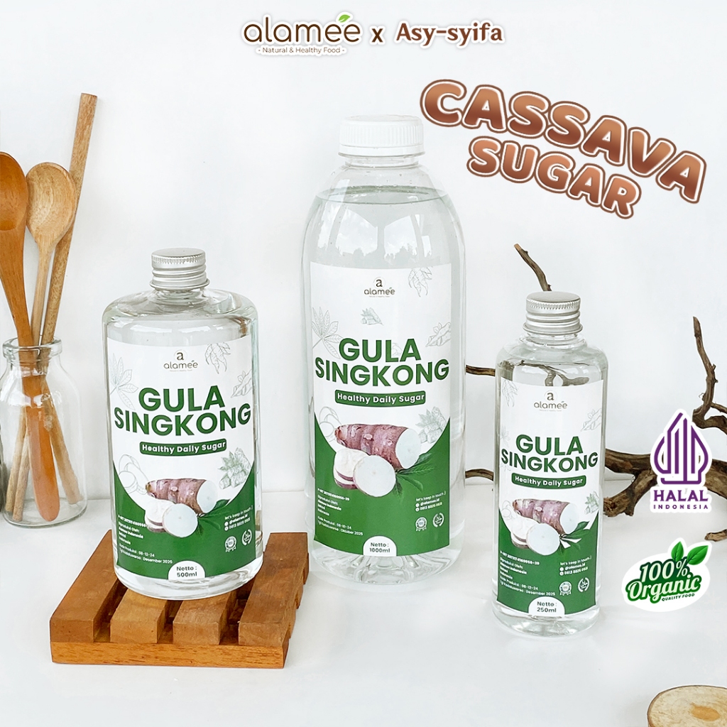 

Gula Singkong Organik Cair Rendah Kalori Pemanis Sweetener Fructose Gluten Free Tanpa Pemanis Buatan