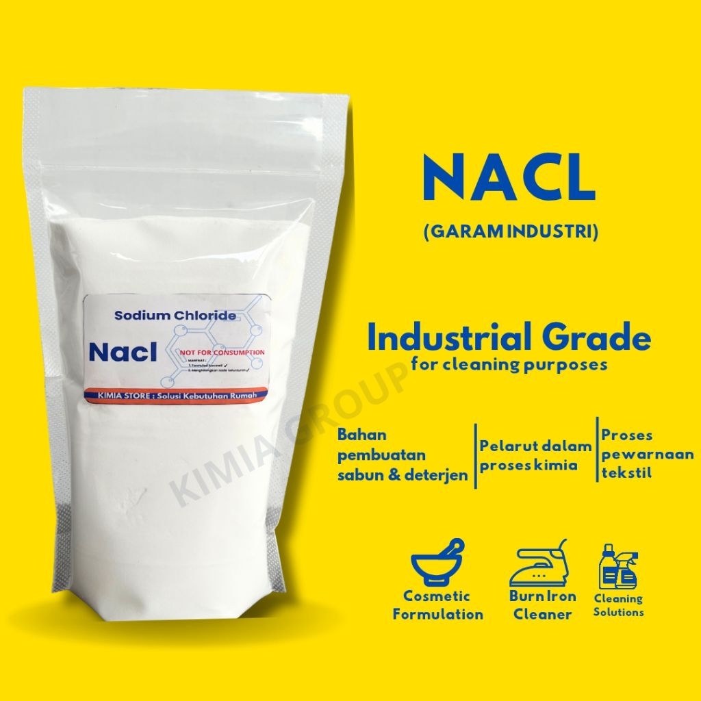 

Garam Industri 1kg / NaCl / Sodium Chloride