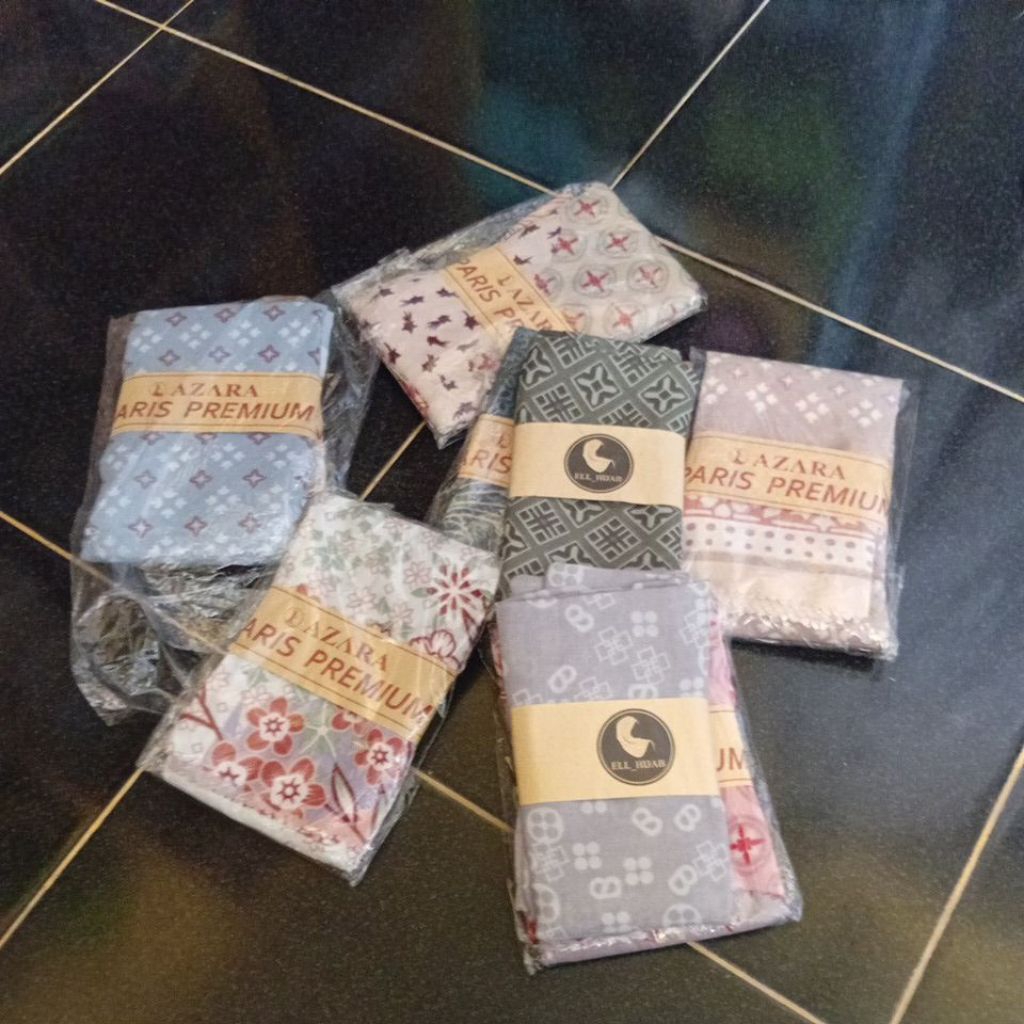 Hijab segiempat azara, ell hijab, harga paket