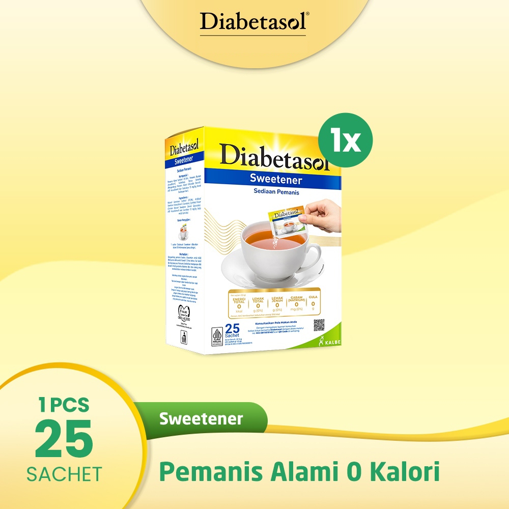 

Diabetasol Sweetener - Diabetasol Sweetener Pemanis Alami 0 Kalori