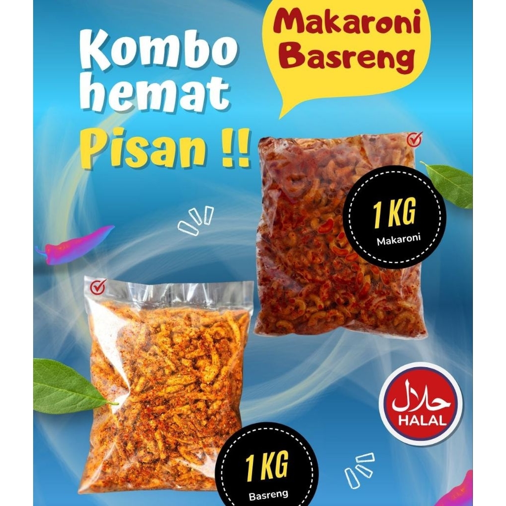 

Basreng Original Pedas Daun Jeruk Viral 1KG Cemilan Sultan Cianjur Snack Sajodo Renyah Nagih Sedep