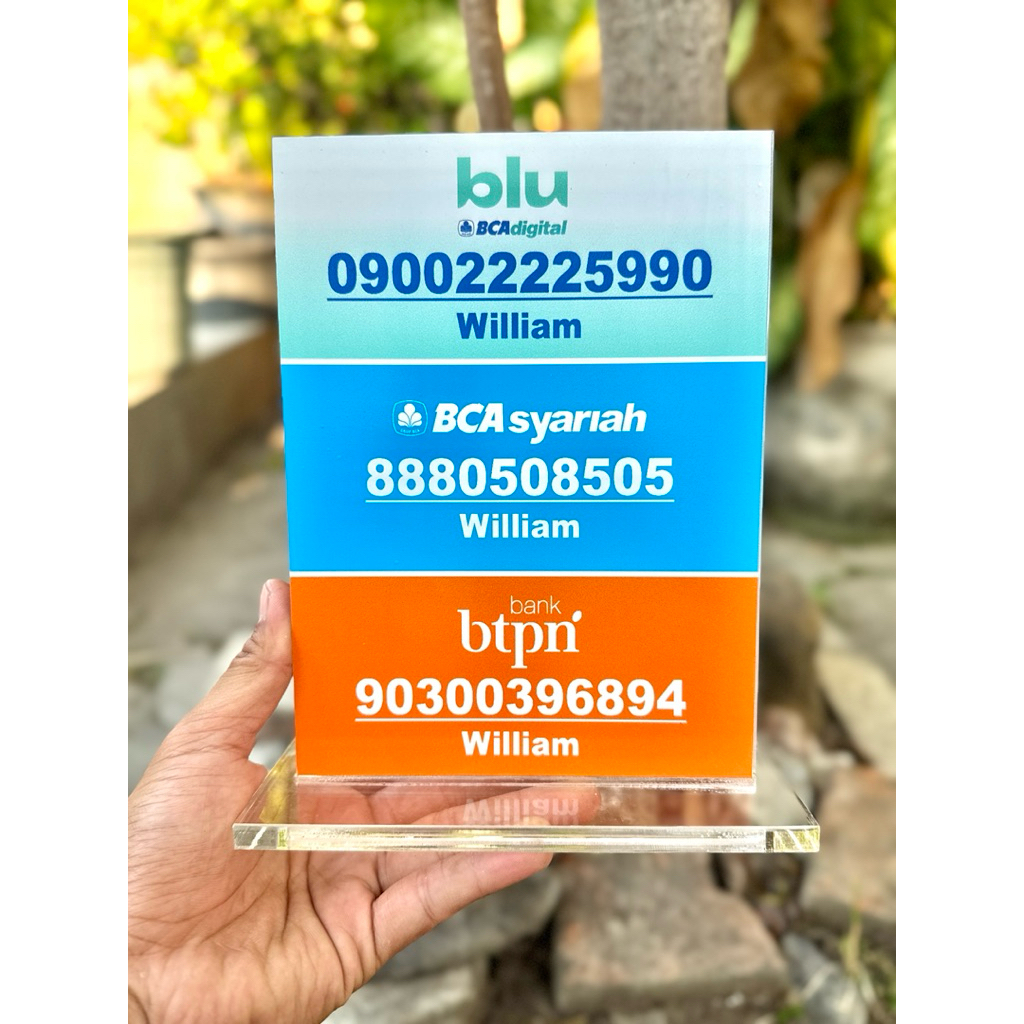 

(BISA CUSTOM) PAPAN MEJA BAHAN AKRILIK TEBAL UKURAN 15x20cm