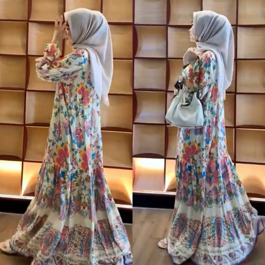 DRESS ZARA REMPEL SUSUN / DRESS SUSUN PREMIUM WANITA