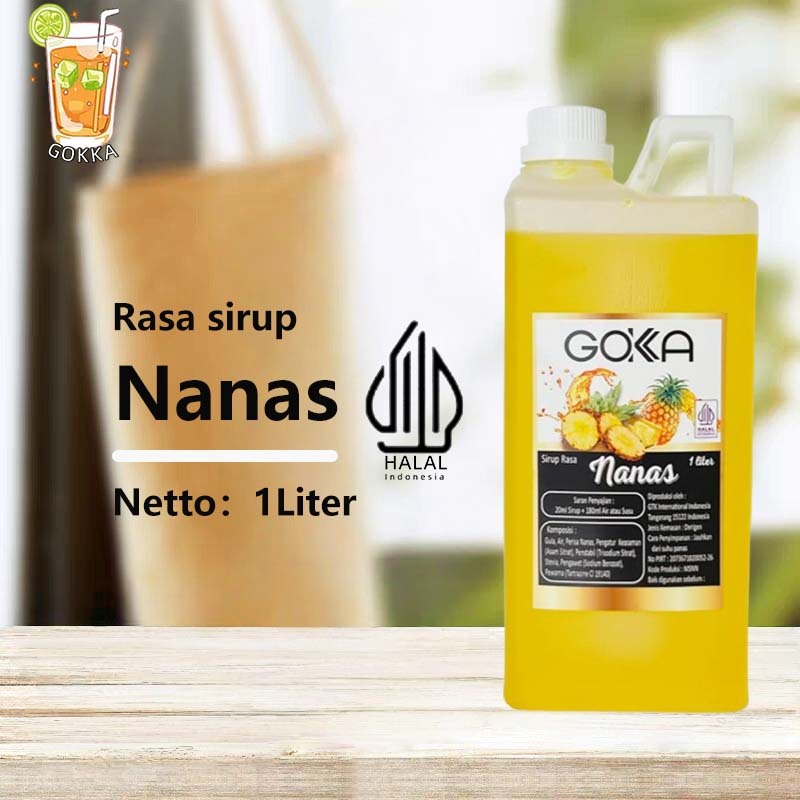

GОKKA Syrup / Nanas Flavoured Sirup / Sirup Nanas 1L International Halal