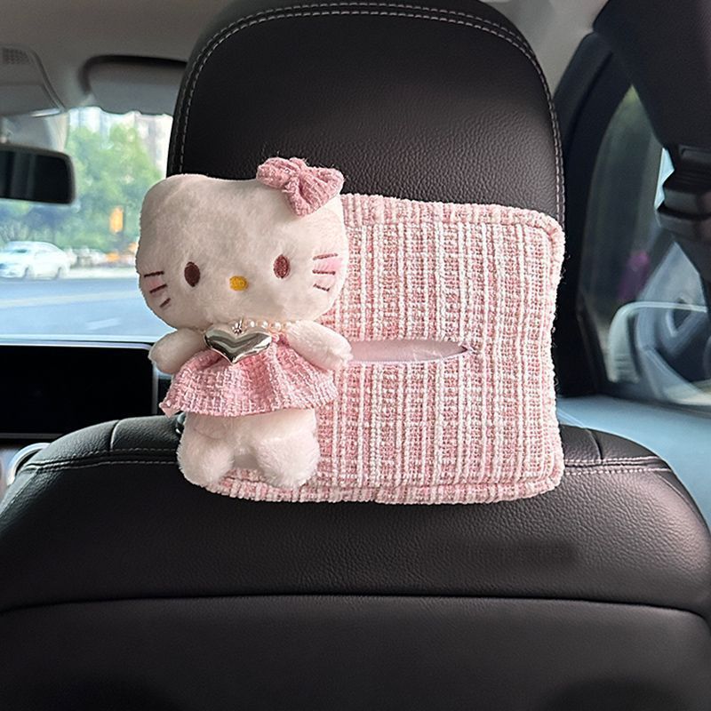 Tempat Tissue Tisu Mobil Lucu Hello Kity Kucing Gemas