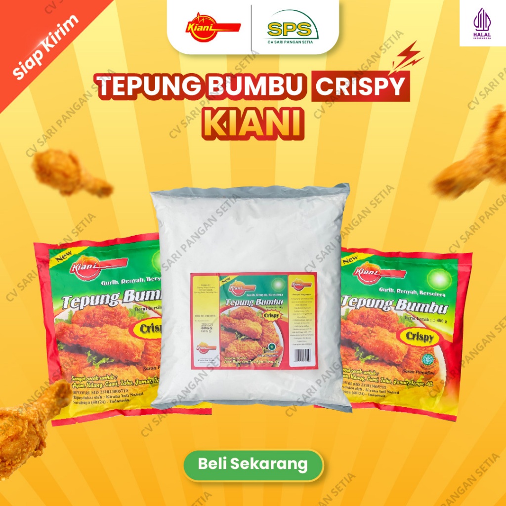 

Tepung Bumbu Kiani Crispy 5 Kg (Kilogram)