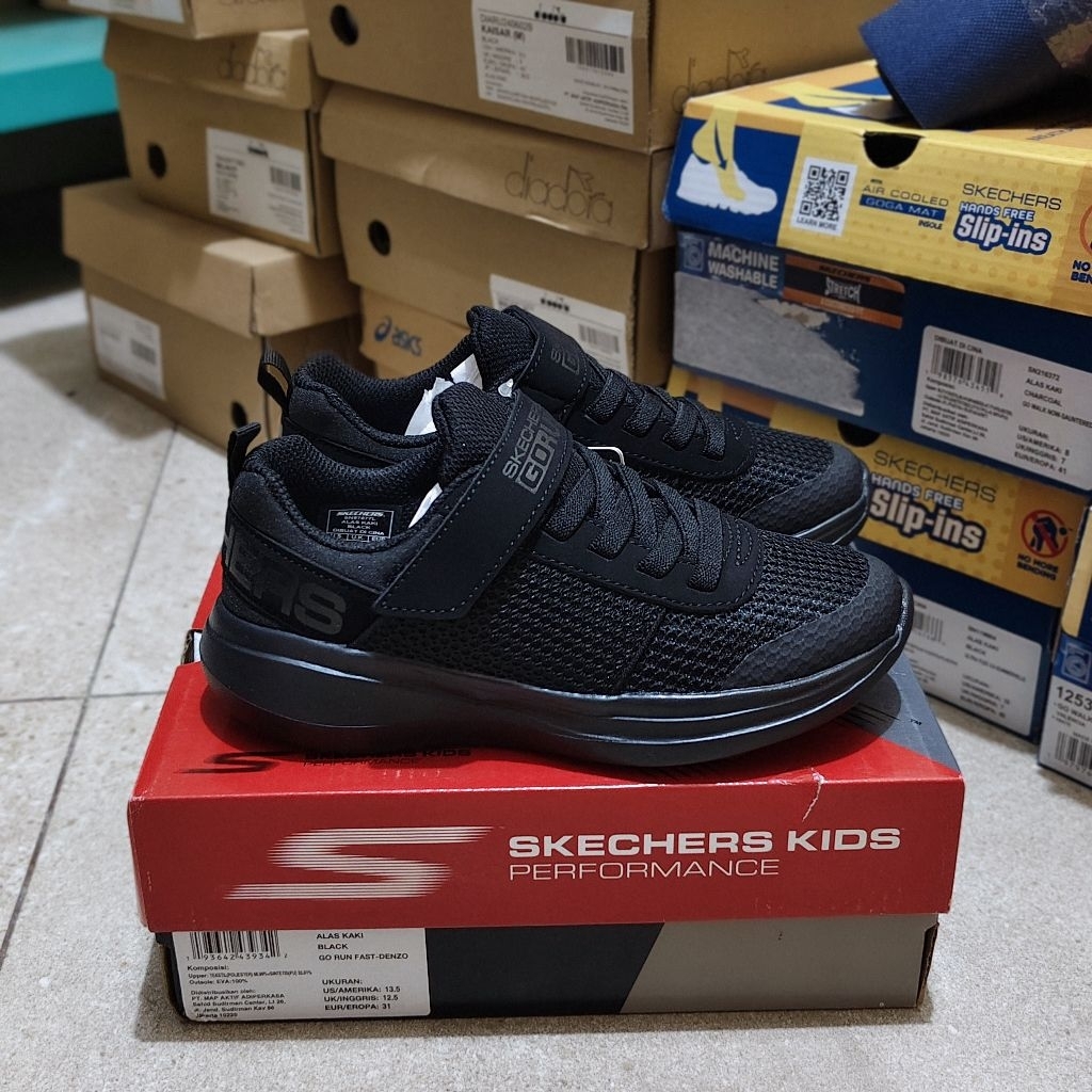 sepatu anak skechers go run fash denzo