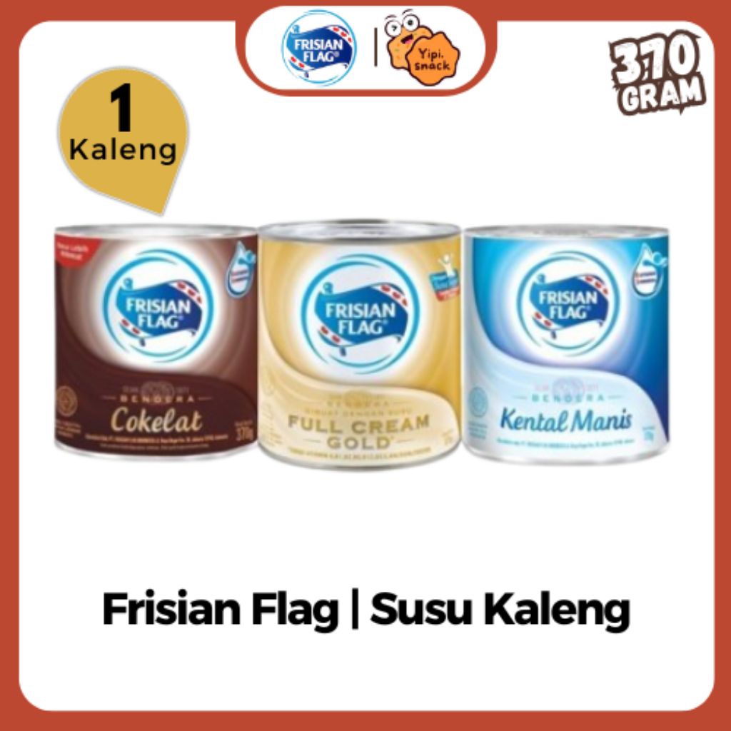 

Susu Kaleng Frisian Flag All Varian Rasa Susu UHT Susu Kental Manis Kaleng @370g