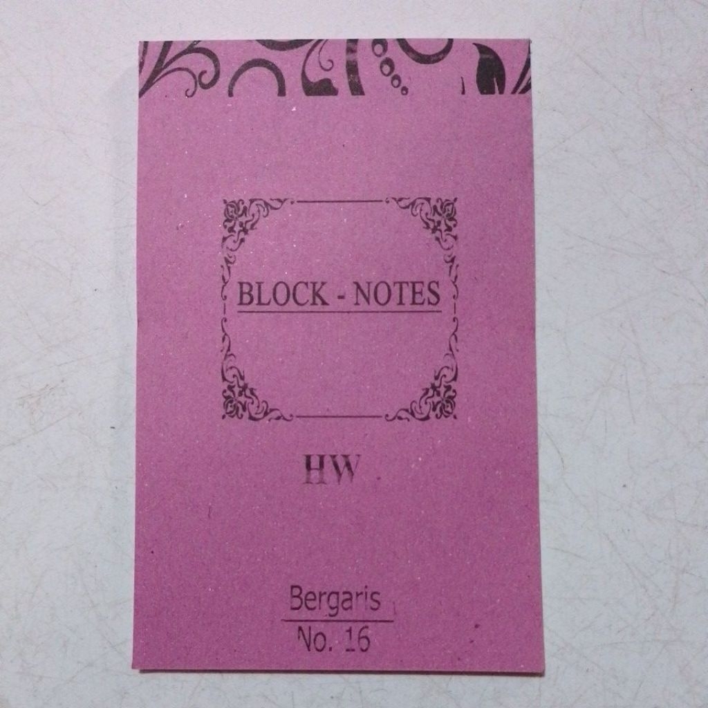 

Buku Block Notes Garis No 16