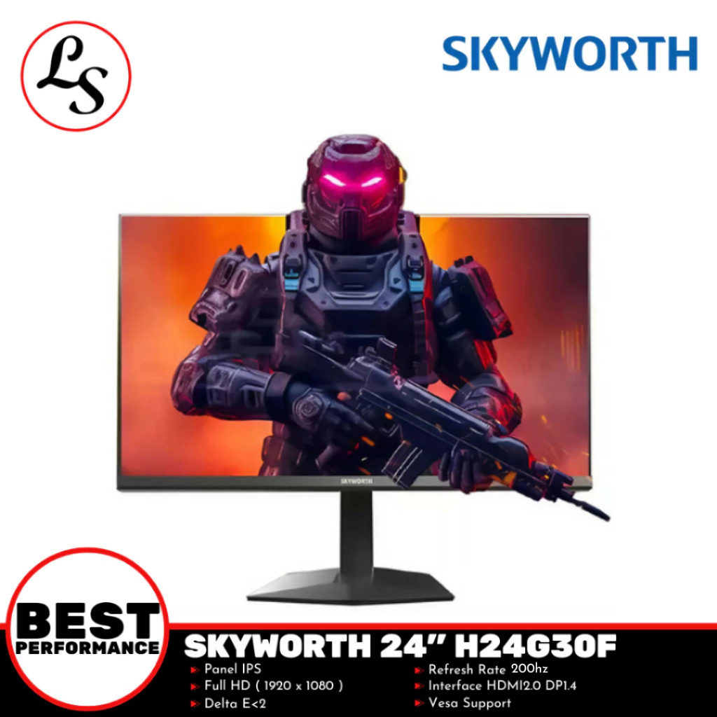 SKYWORTH GAMING MONITOR 24" H24G30F 1080p 200hz 1ms