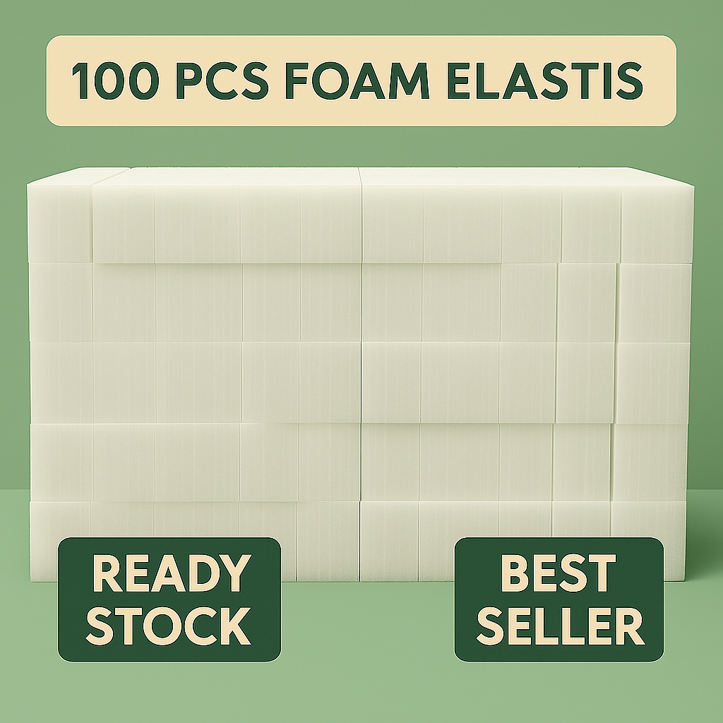 100 pcs foam elastis / oasis busa bunga kering / foam elastis / foam dekorasi bunga