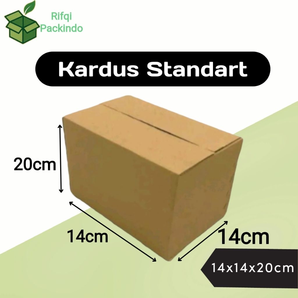 

Kardus Standart Polos Ukuran 14x14x20cm / Dus Standart / Box Standart / Kotak Standart / Karton