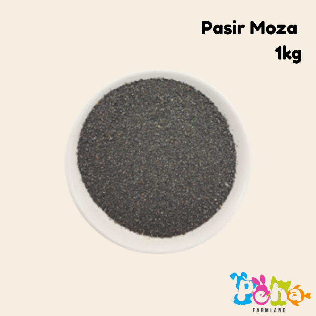 Pasir Mosa Pasir Moza Pasir Aquascape Pasir Hitam Predator Channa 1kg