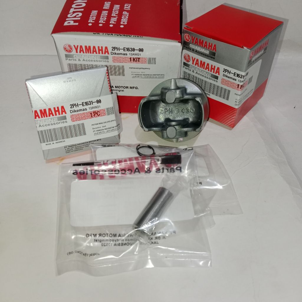 PISTON KIT RING SEHER SET MIO M3 2PH UKURAN STANDAR OS 25/50/75/100