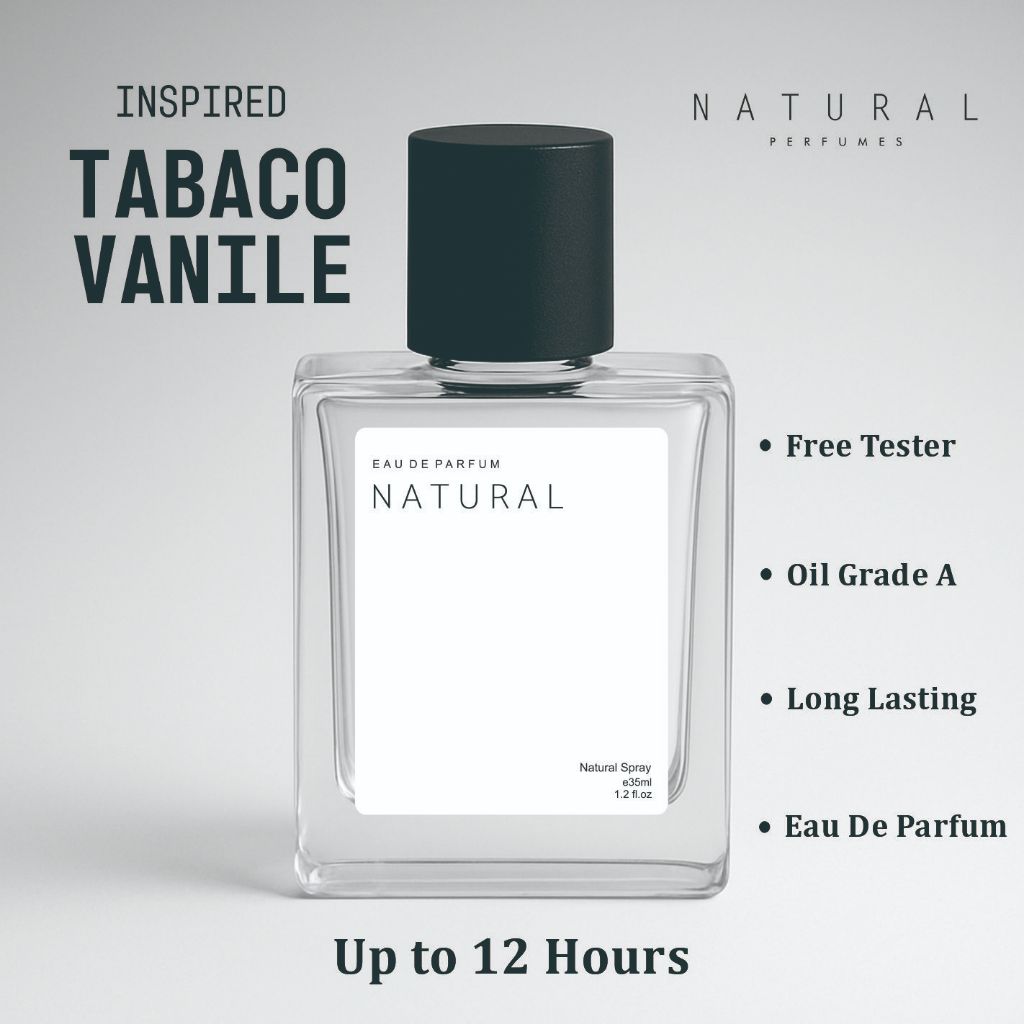 NATURAL Tabaco Vanilla Reflect On by Natural Perfumes 30ml 50ml - Parfum Pria Tahan Lama 12 Jam - Ea