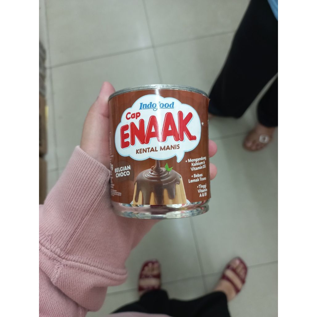 

Susu Kental Manis Cap Enaak 370gr Kaleng - SKM Putih / Coklat untuk Baking, Kue, Kopi, Minuman - Susu Kental Manis Kaleng Murah