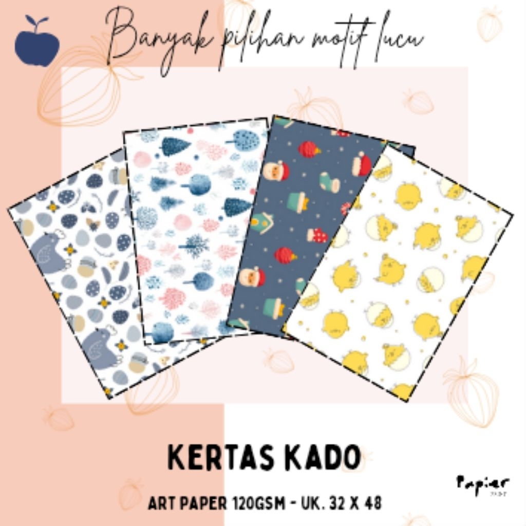 

PAPIER - KERTAS KADO AESTHETIC LUCU - Ulang Tahun - Hadiah - Gift