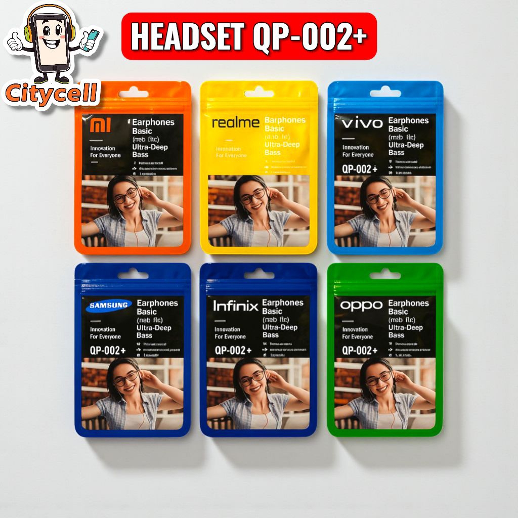 Handsfree Headset Oppo QP-002+ Earphones Handset Handsfree Oppo