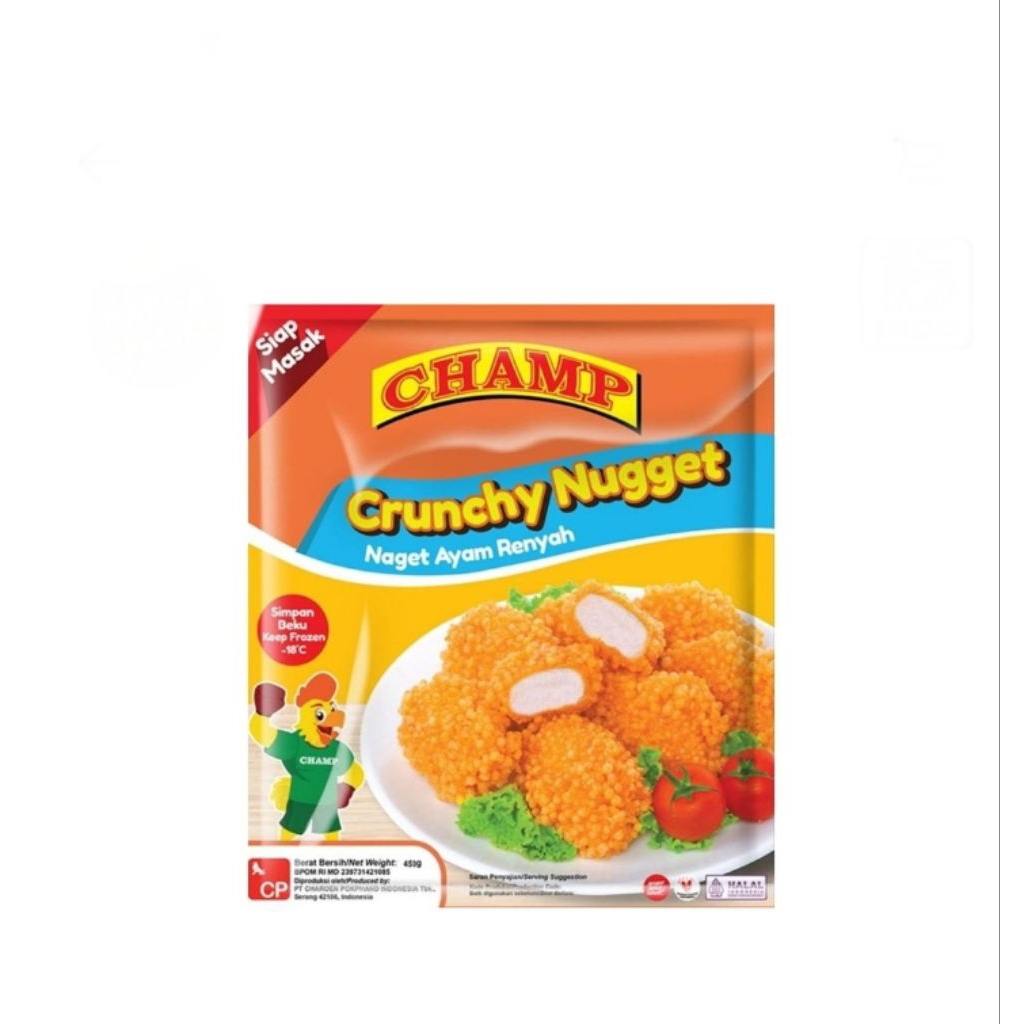 

champ crunchy chicken nugget 450 gram