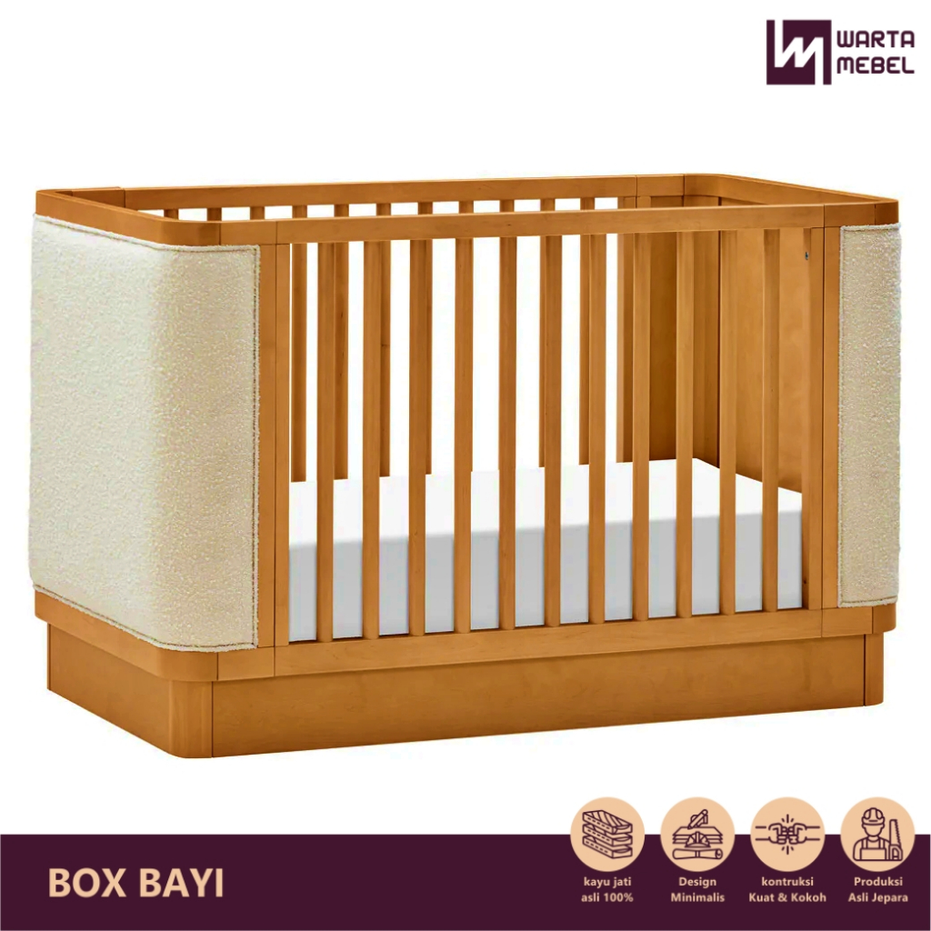 Box Bayi Kayu Jati – Tempat Tidur Bayi Minimalis Eksklusif