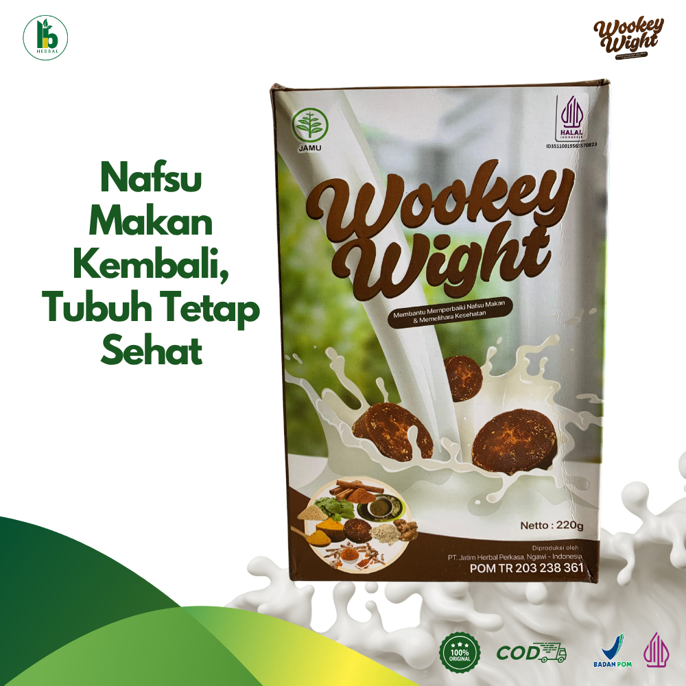 

Wookey Weight Susu Penggemuk Badan 220gr Paket Nutrisi