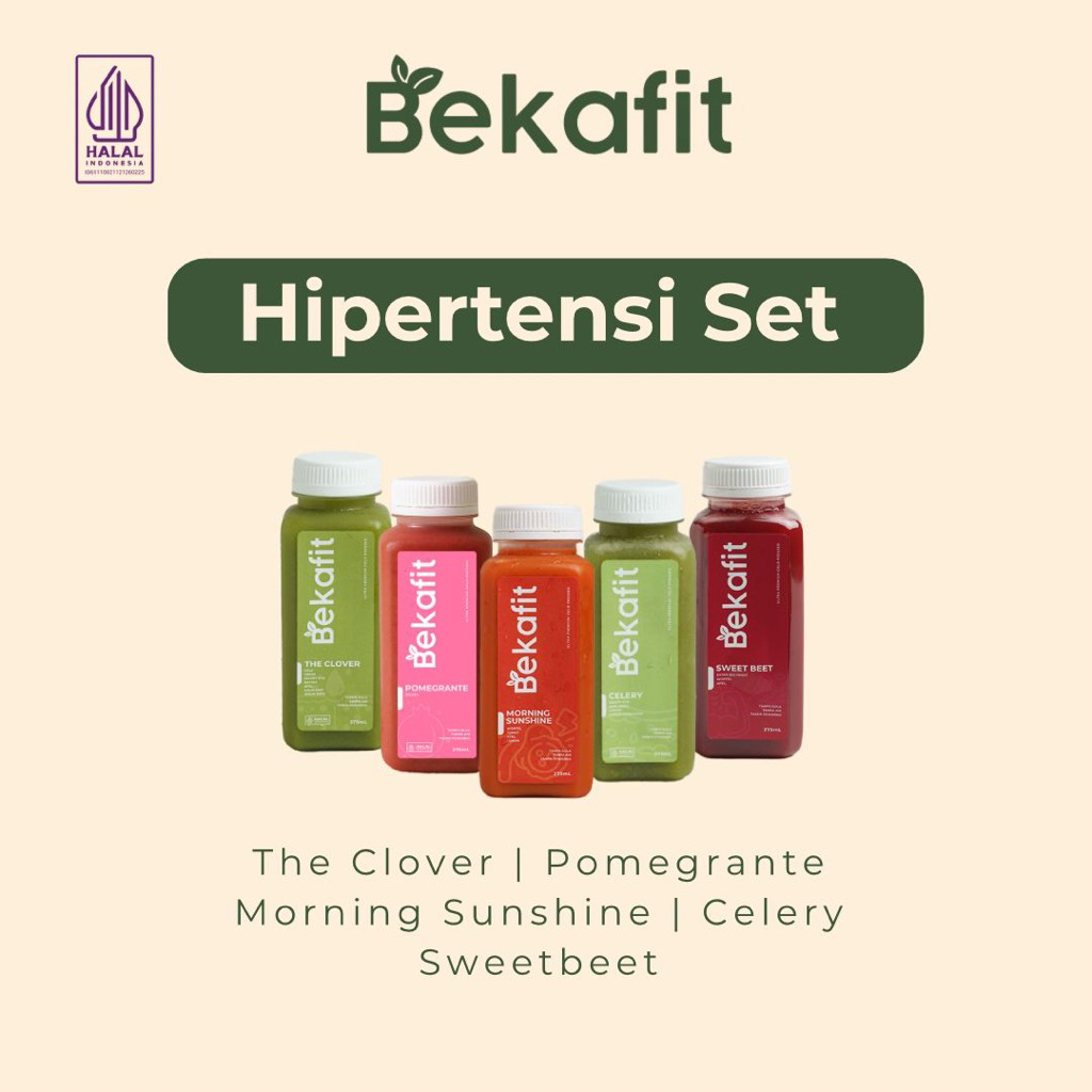 

Bekafit Hipertensi Set Cold Pressed Juice - Jus Sehat Alami