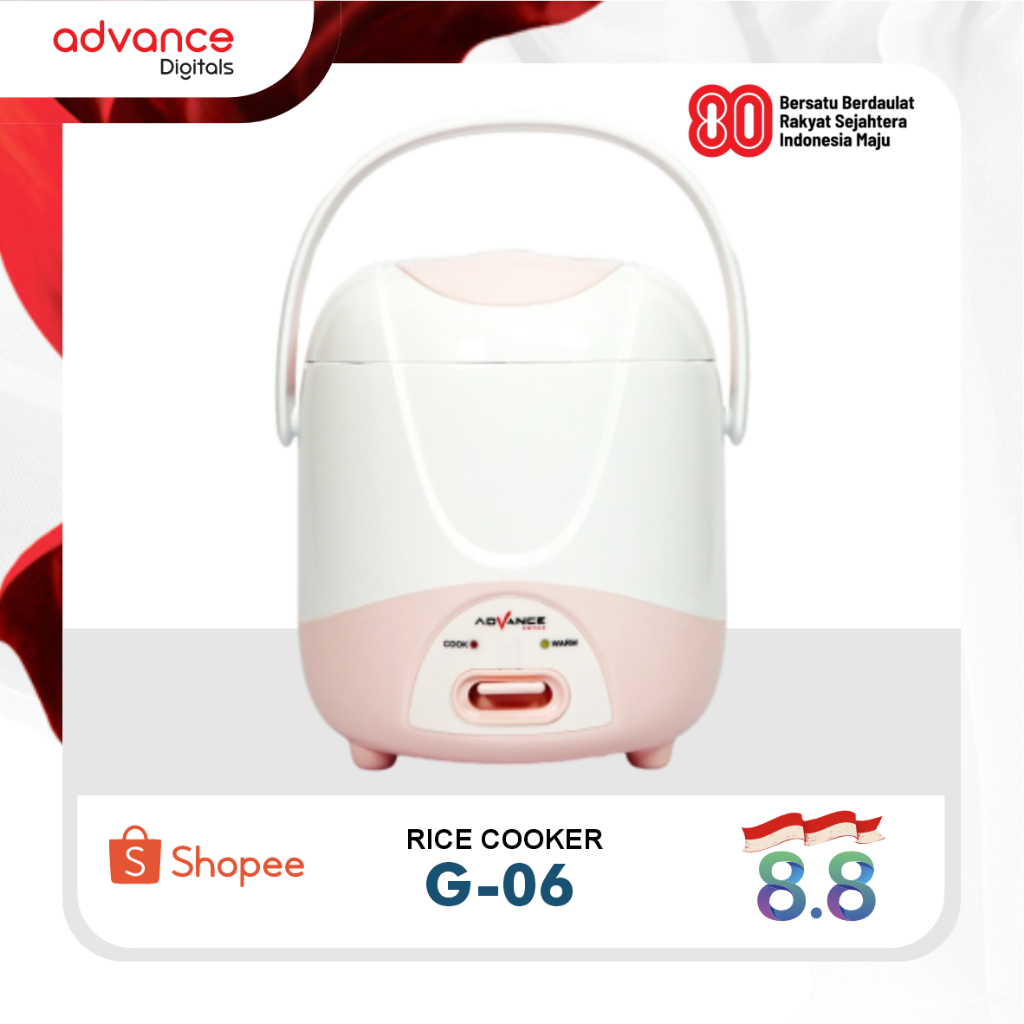 Adios - Mini Rice Cooker G-06 Digital 0.6L / Mini Rice Cooker Elektrik 0.6L Anti Lengket