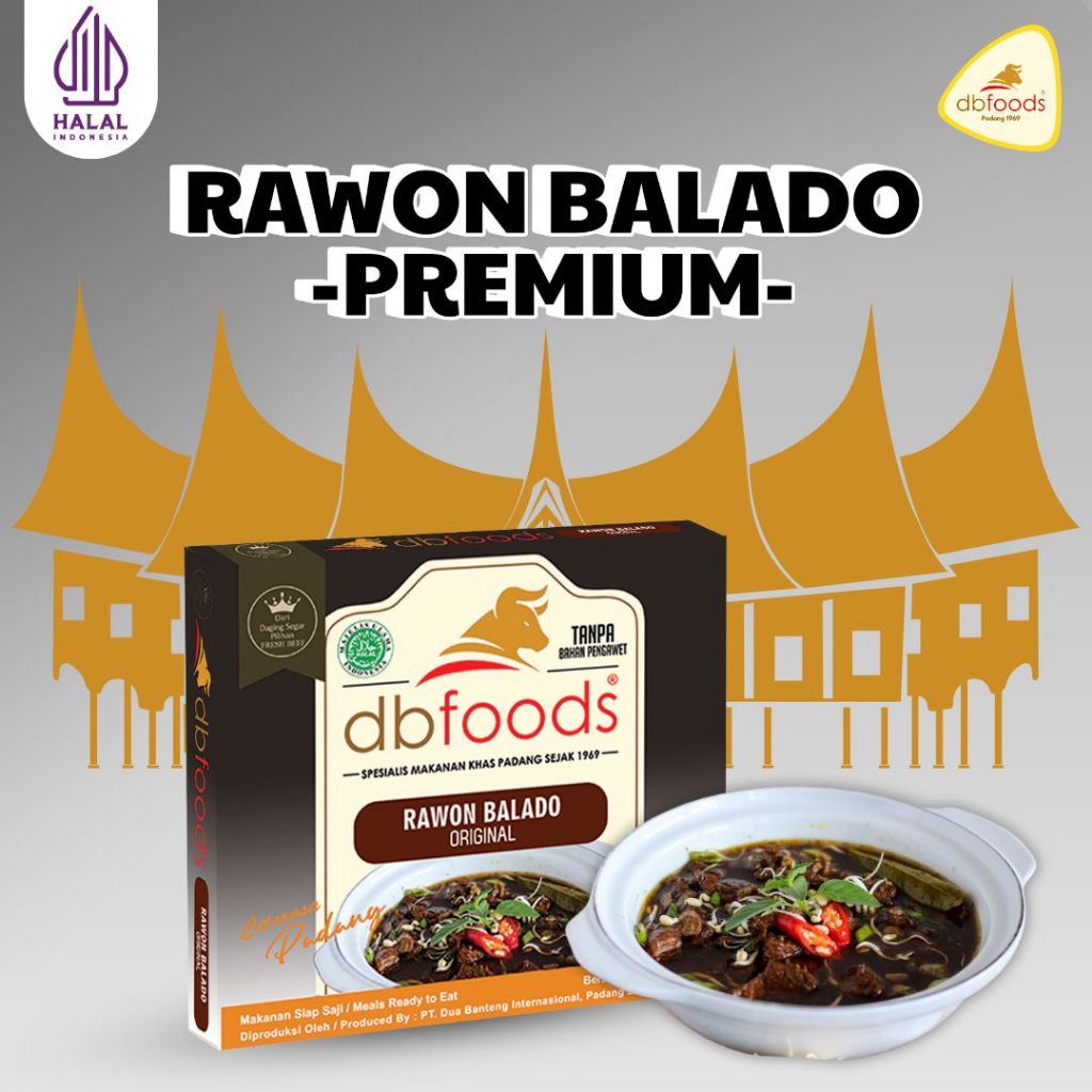 

DBFOODS Rawon Balado Premium 300g Siap Makan Praktis