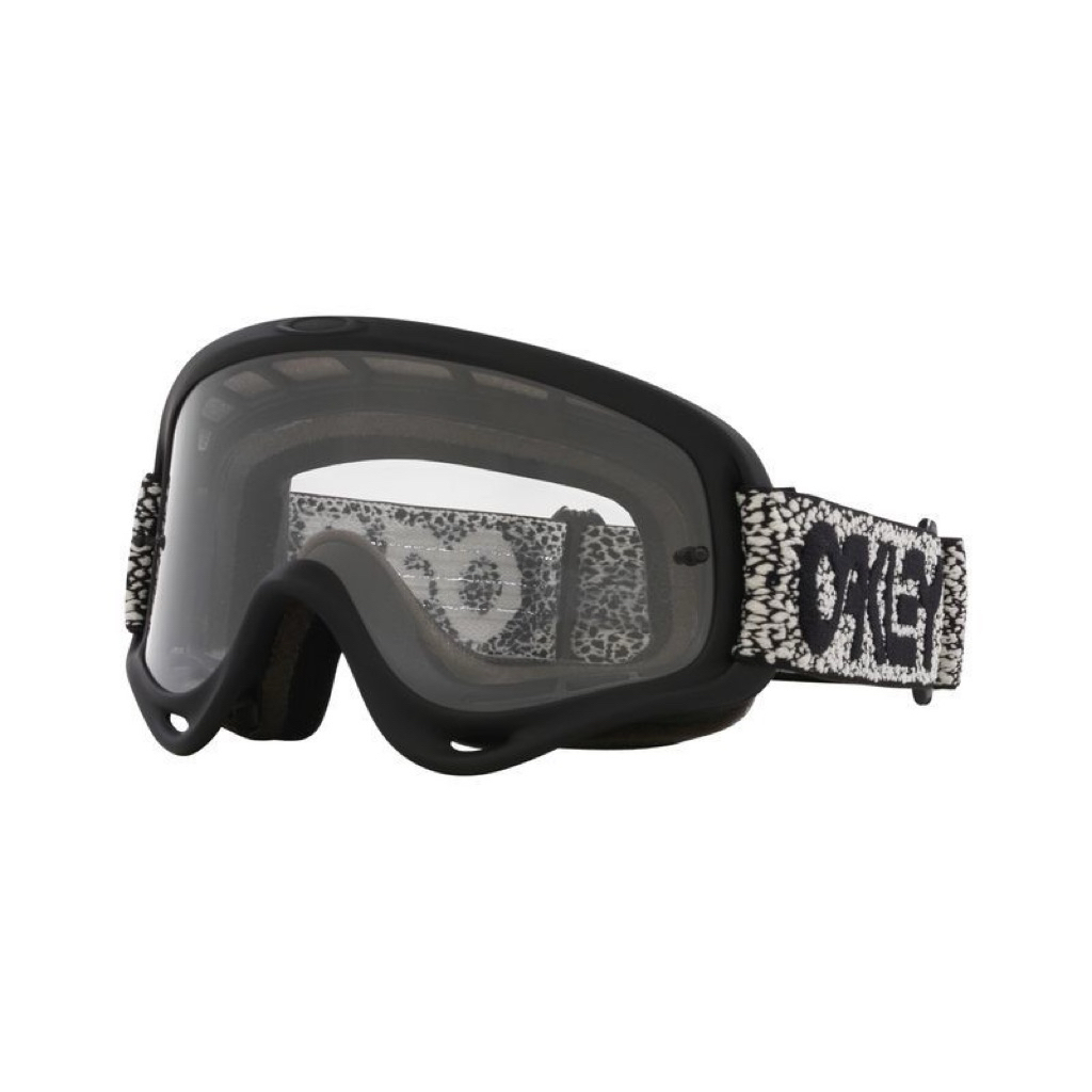Goggle Oakley O Frame MX Grey Crackle Clear Kacamata O Frame Original
