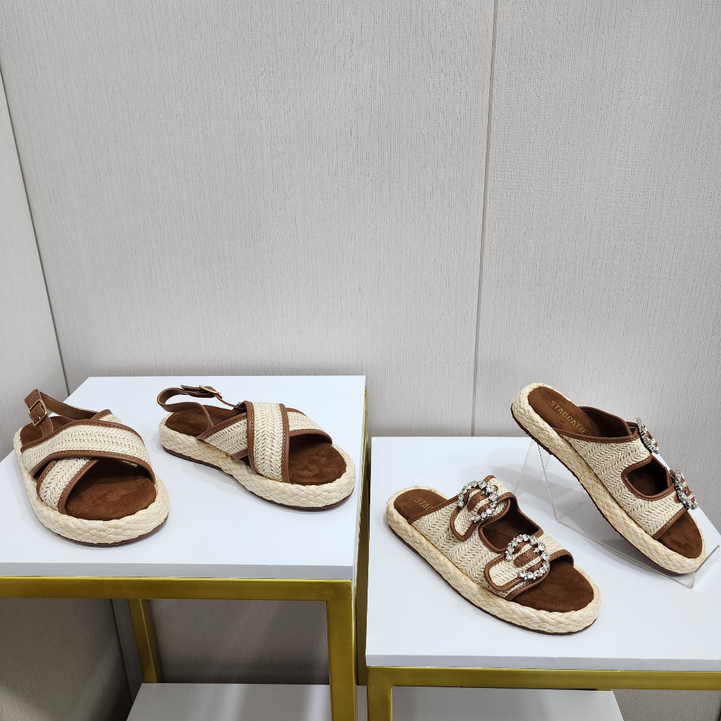 STC 484 Sandal Flat Wanita Korean Style 2,5cm