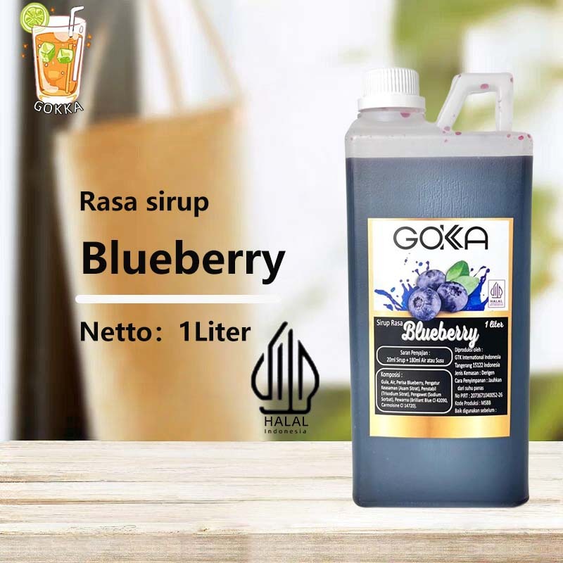 

GОKKA Syrup / Blueberry Flavoured Sirup / Sirup Blueberry 1L International Halal