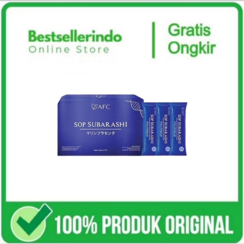 SOP SUBARASHI AFC (100% Original) Bpom Halal | SOP Subarashi 1 Box isi 28 Sachet