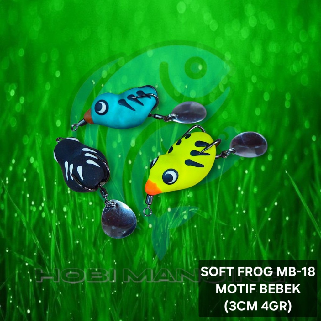 Umpan Soft Frog MB-18 Motif Bebek 3cm 4gr / Lure SoftFrog MB18 Original 3 CM 4 Gram Bebek