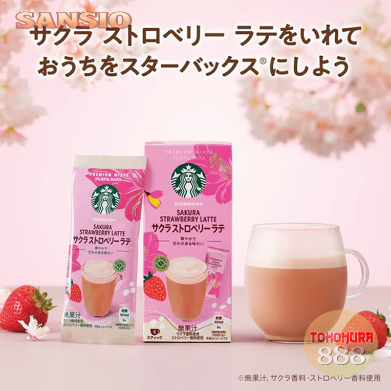 

Japan Starbucks Sakura Strawberry Latte Premium Mix - Limited Edition