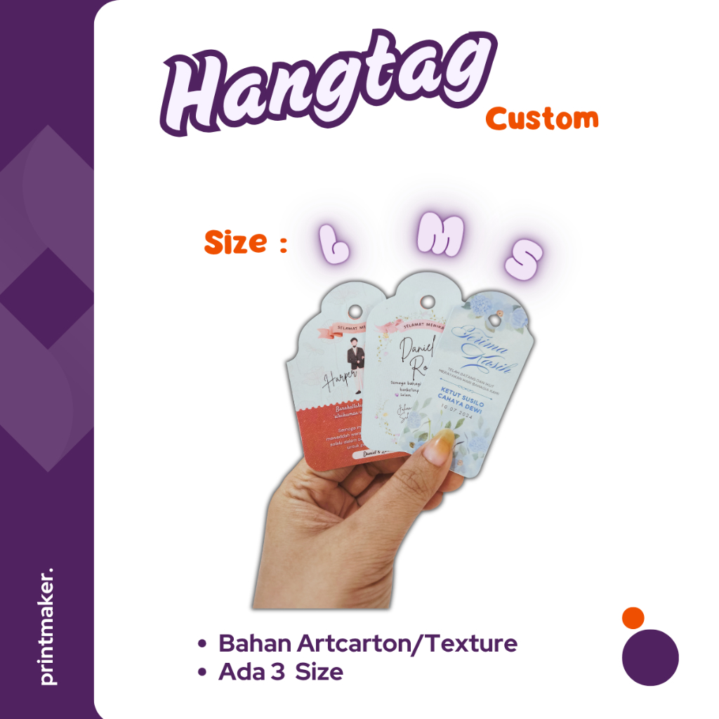 

Label Hangtag Custom Printing – Desain Bebas – Cocok untuk Event & Produk