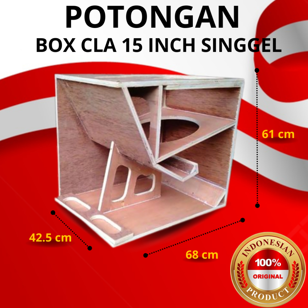 POTONGAN BOX SOUND SYSTEM CLA 15 INCH BAHAN TRIPLEK 18 MM