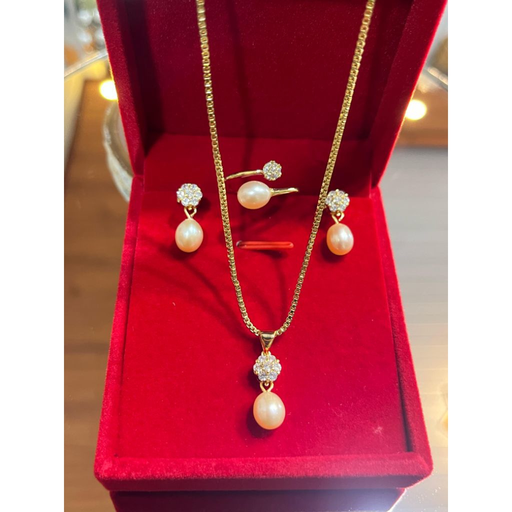 one set mewah mutiara air tawar/ one set mewah