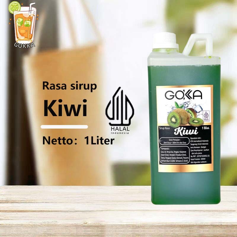 

GОKKA Syrup / Kiwi Flavoured Sirup / Sirup Kiwi 1L International Halal